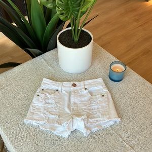 American Eagle Frayed High-Rise Festival Shorts